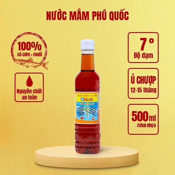 NƯỚC MẮM CÁ CƠM NHĨ QUỐC HẢI CHAI 500ML - SỐ 4