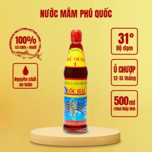 NƯỚC MẮM CÁ CƠM NHĨ QUỐC HẢI CHAI 500ML - SỐ 1