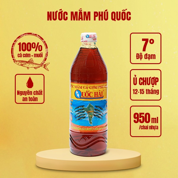 NƯỚC MẮM CÁ CƠM NHĨ QUỐC HẢI CHAI 950ML - SỐ 4